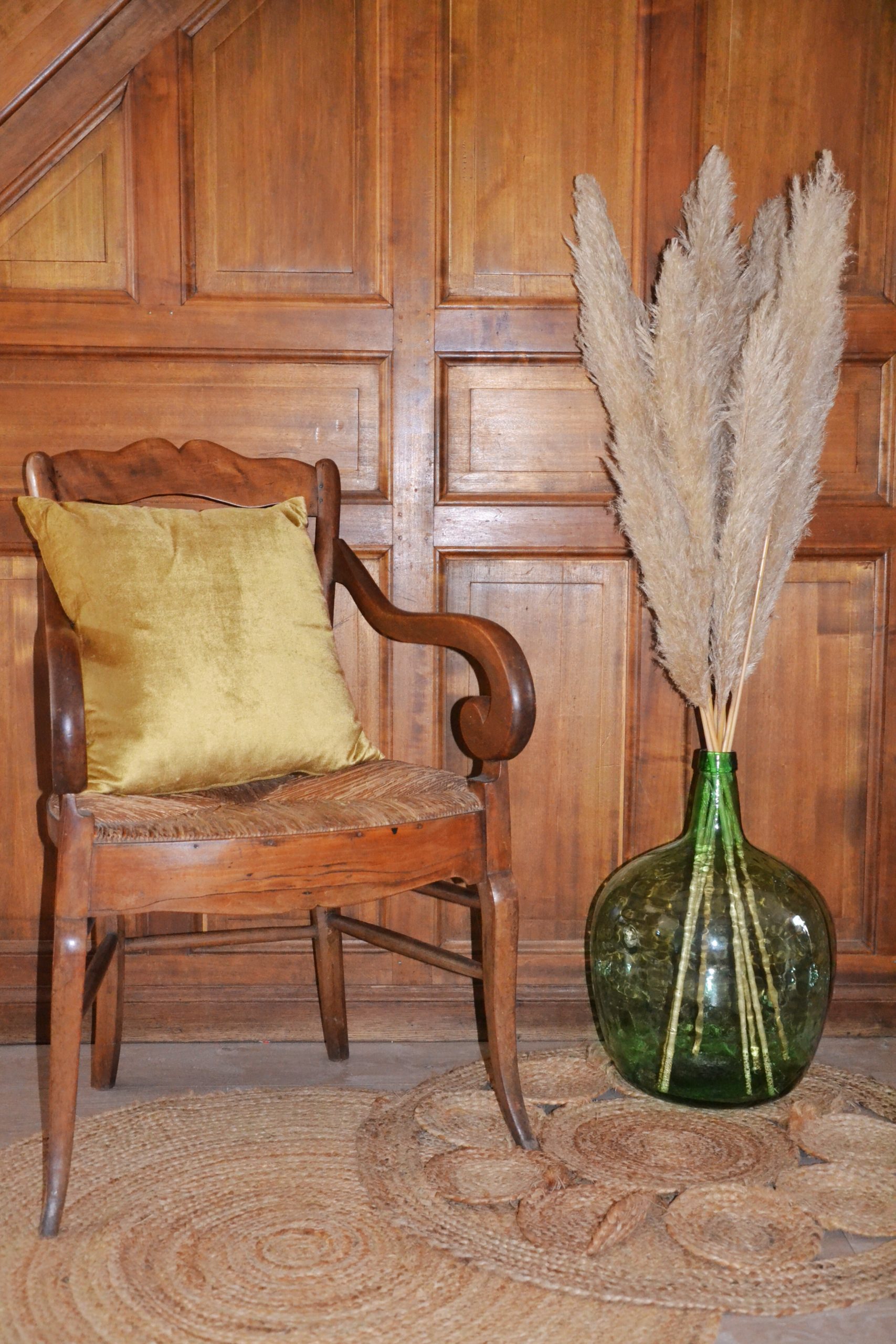 Coussin doré velours – Image 2