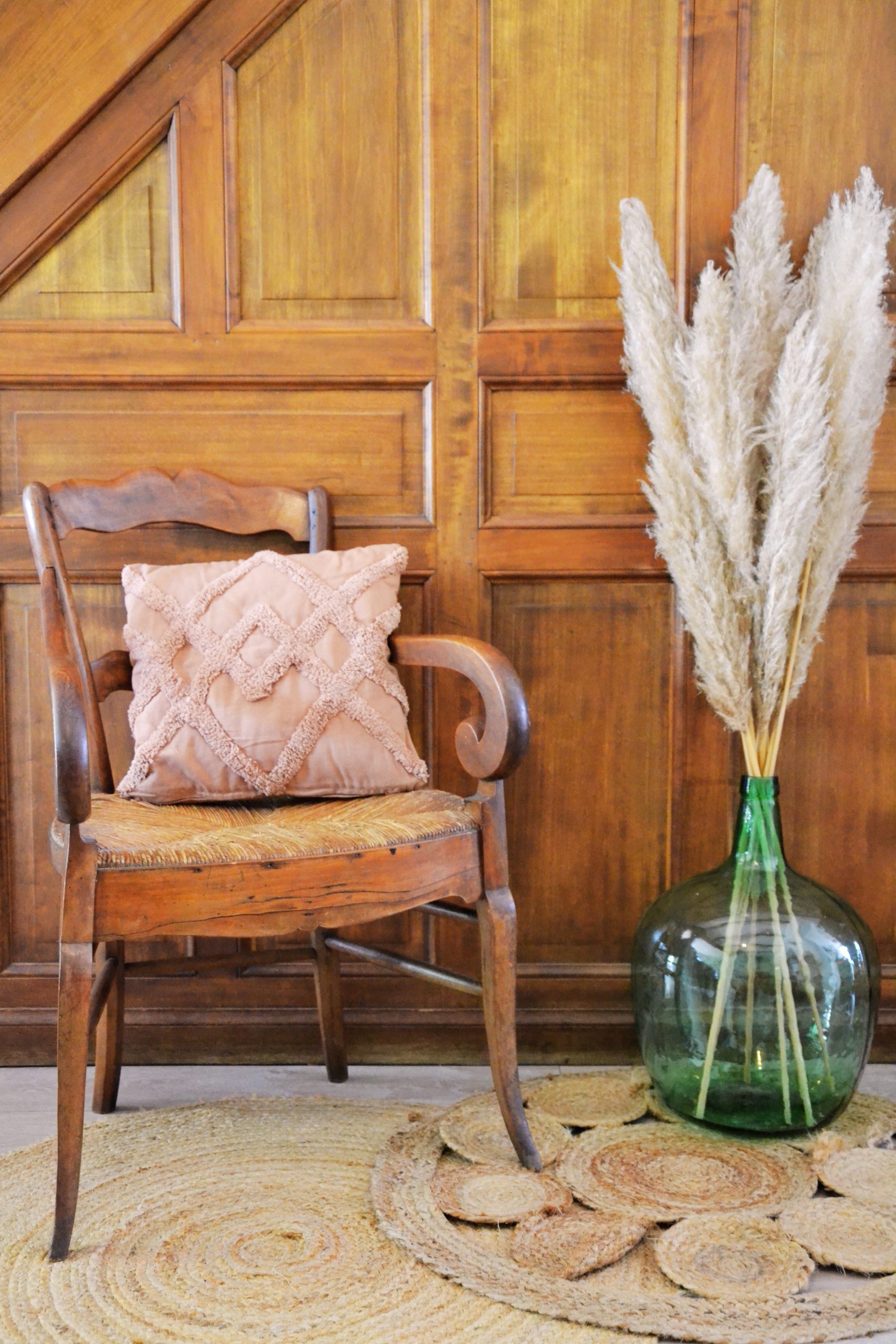 Coussin terracotta motif losange – Image 2