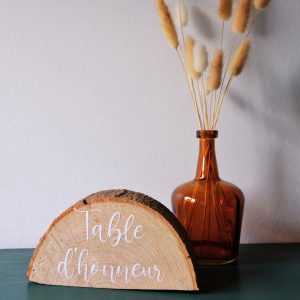 Demi rondin "Table d'honneur"