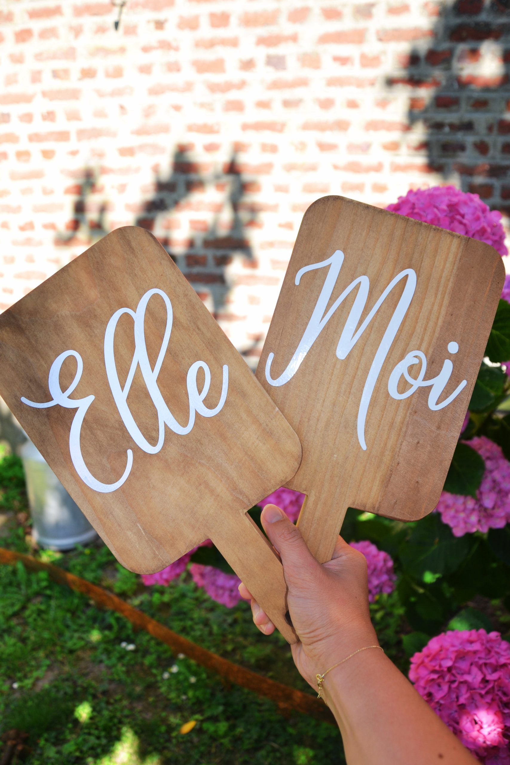 Lot de 2 planches "Elle & Lui"