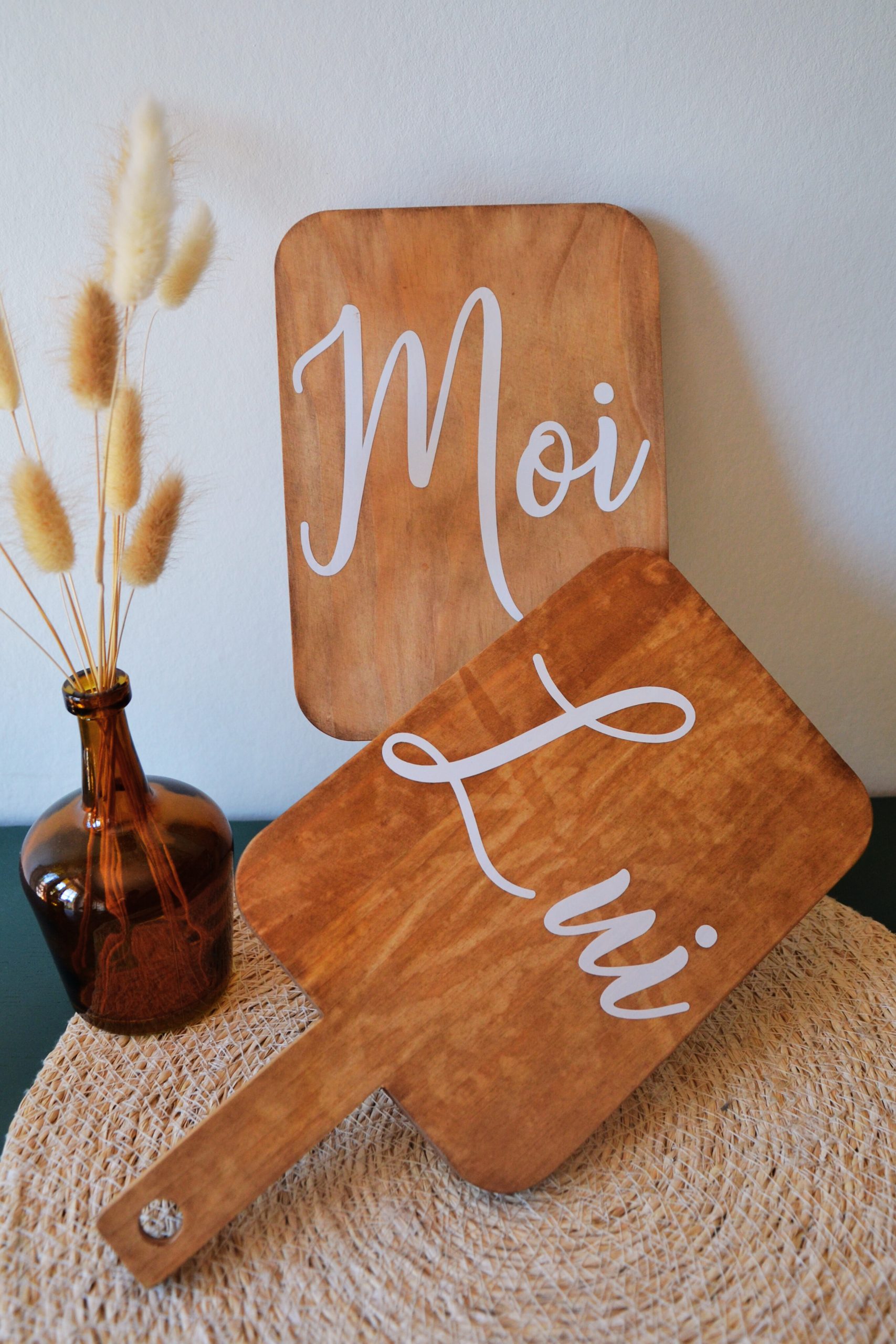 Lot de 2 planches "Elle & Lui" – Image 3