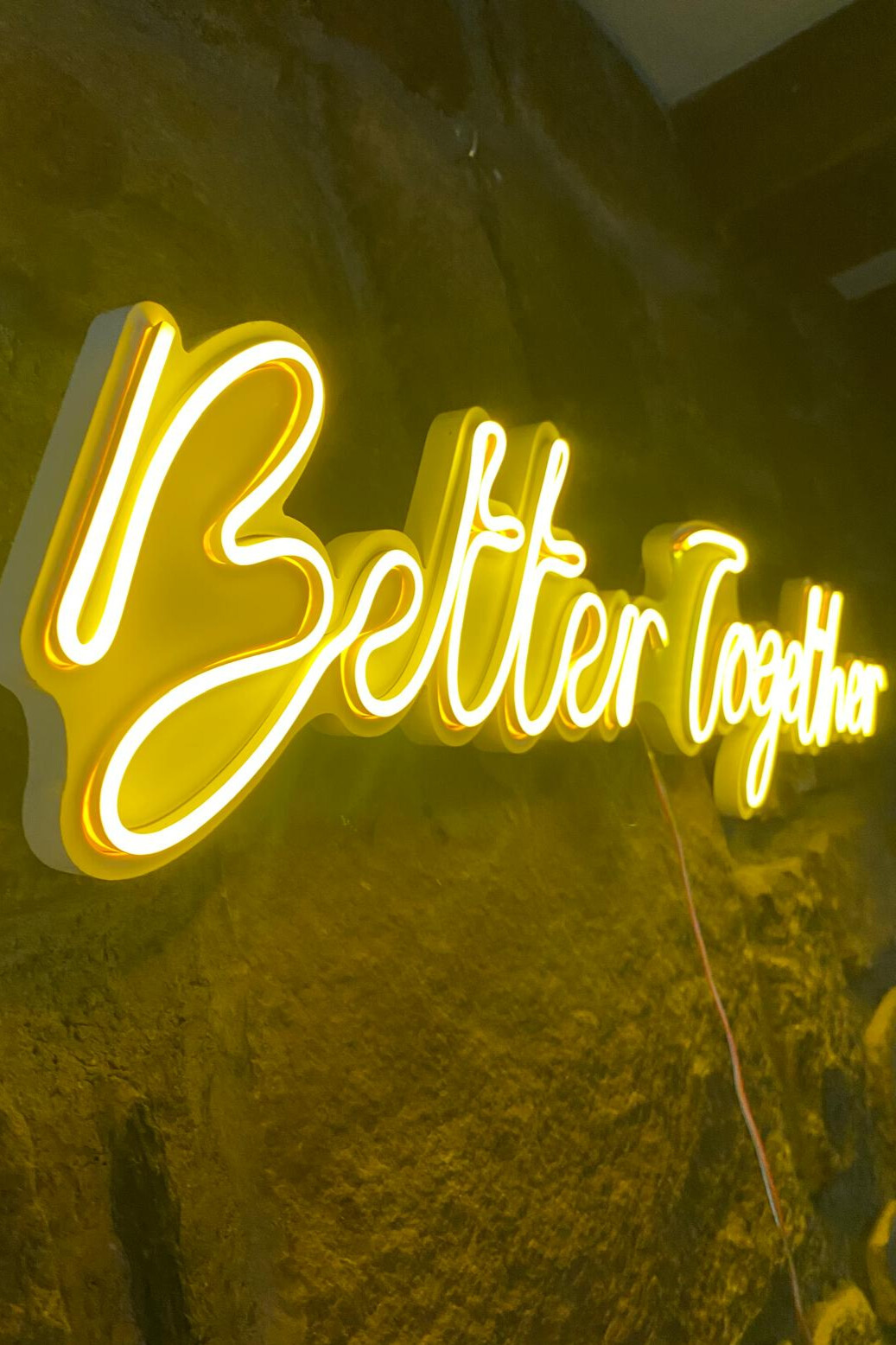 Néon BETTER TOGETHER Jaune