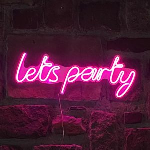 Néon LETS PARTY Rose