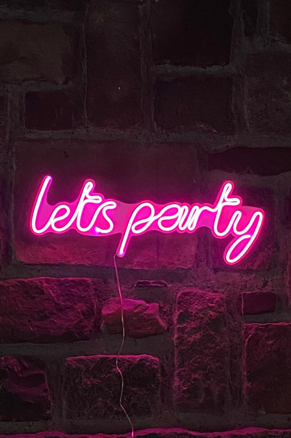 Néon LETS PARTY Rose