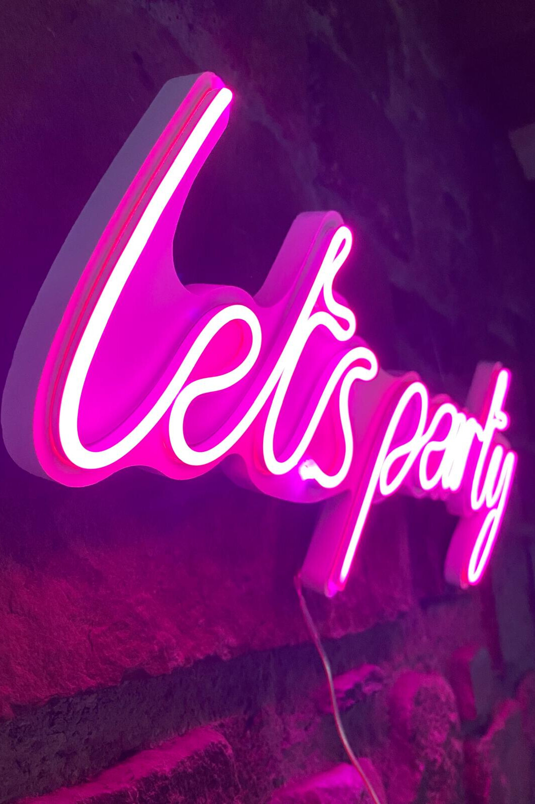 Néon LETS PARTY Rose – Image 2