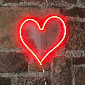 Néon Coeur Rouge