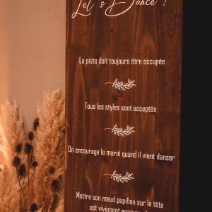 Panneau "Piste de danse"