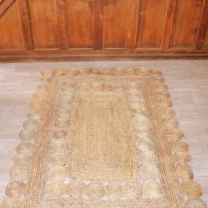 Tapis en jute rectangulaire